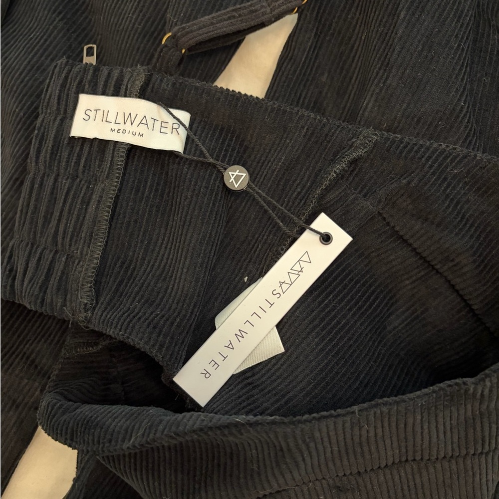 Stillwater High-Rise Black Corduroy Wide-Leg Pants Set - Picture 4 of 4